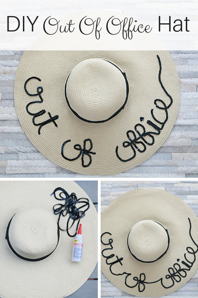 An easy DIY Out of Office Hat that only costs $30! - The Fashionista Momma
